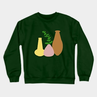 Boho Pots and Ecalyptus Leaf Crewneck Sweatshirt